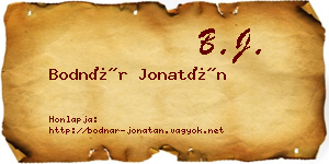 Bodnár Jonatán névjegykártya