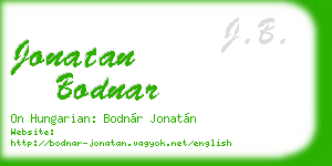 jonatan bodnar business card